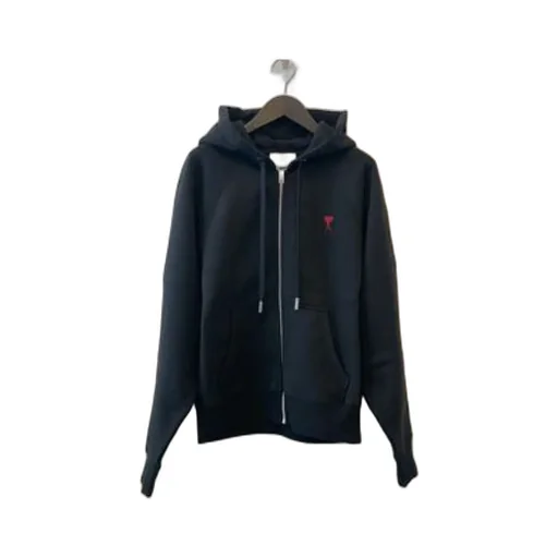 Ami De Coeur Logo Embroidered Zip-Up Hoodie