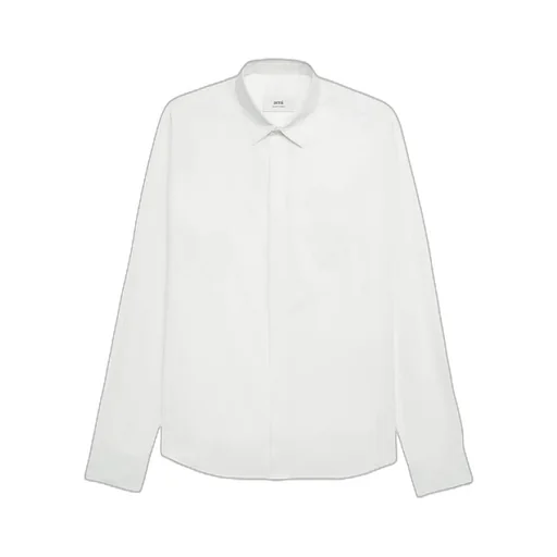 Curved Hem Long-Sleeved Shirt