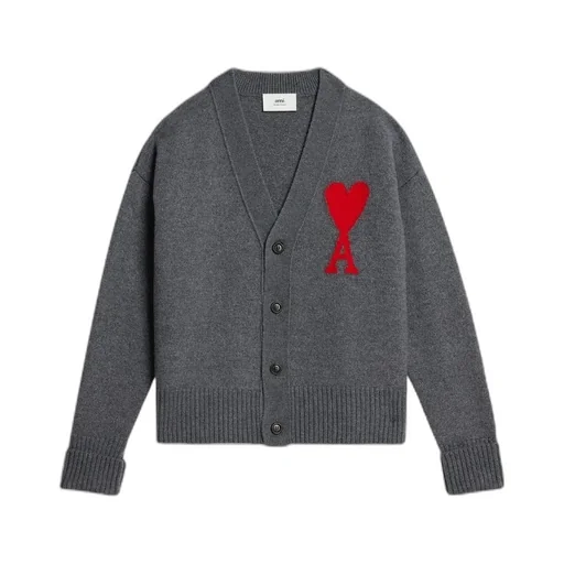 Ami De Coeur Intarsia-Knitted Cardigan