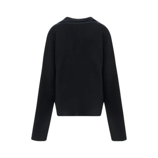 Ami De Coeur Long-Sleeved Knitted Polo Shirt