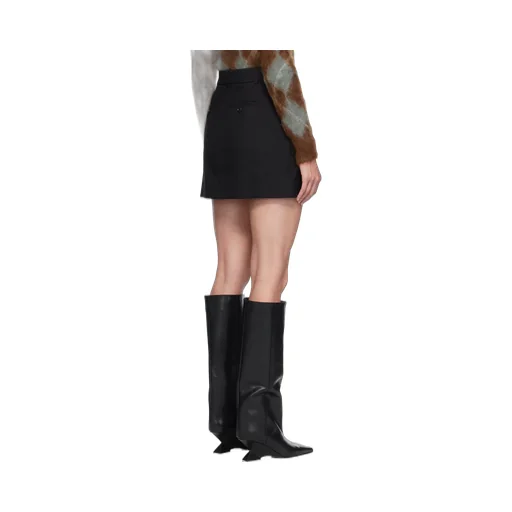 Concealed-Fastened Mini Skirt