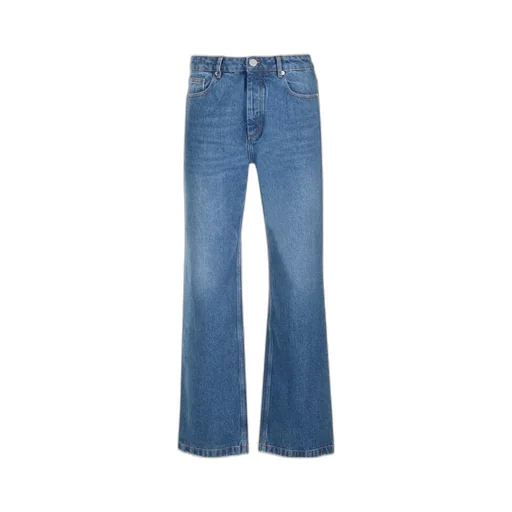 Logo Patch Straight-Leg Jeans
