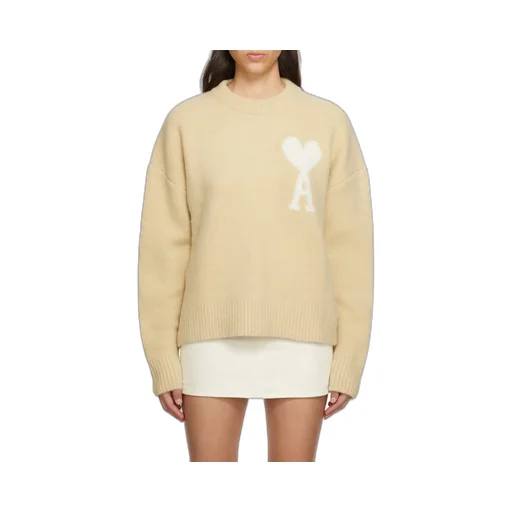 Ami De Coeur Logo Intarsia Knit Jumper