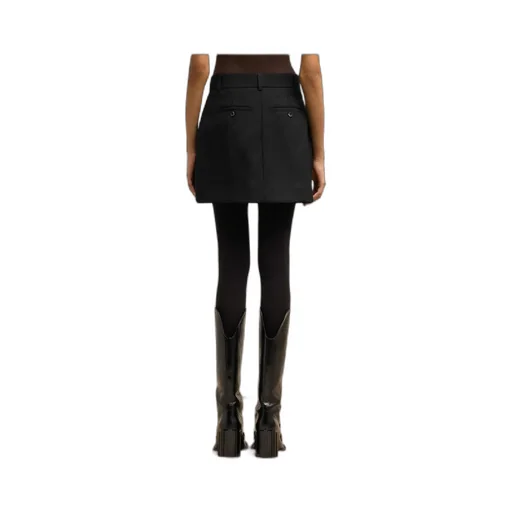 Concealed-Fastened Mini Skirt