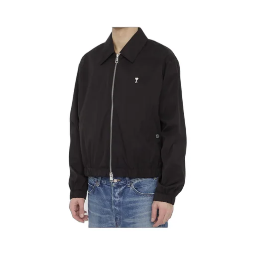 Ami De Coeur Logo-Plaque Zipped Jacket