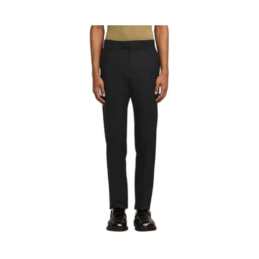 Low-Rise Tapered Trousers