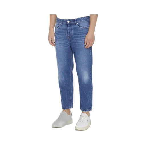 Logo Patch Straight-Leg Jeans