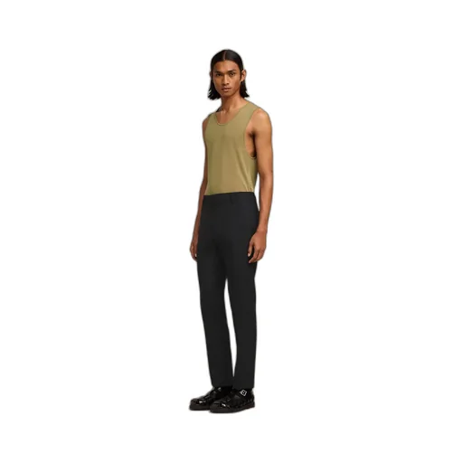 Low-Rise Tapered Trousers