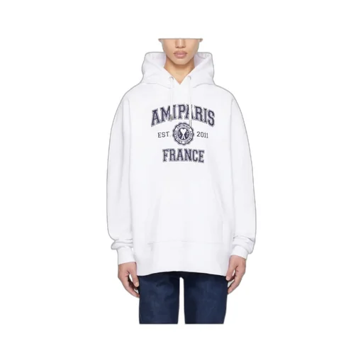 Logo-Printed Long-Sleeved Drawstring Hoodie