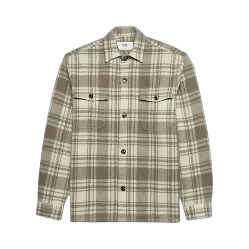 Checked Buttoned-Up Overshirt
