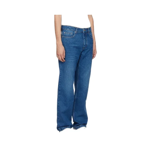 Logo Patch Straight-Leg Jeans