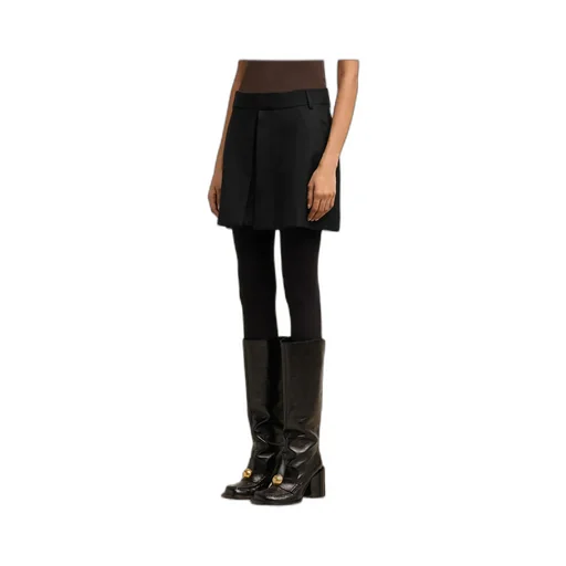 Concealed-Fastened Mini Skirt