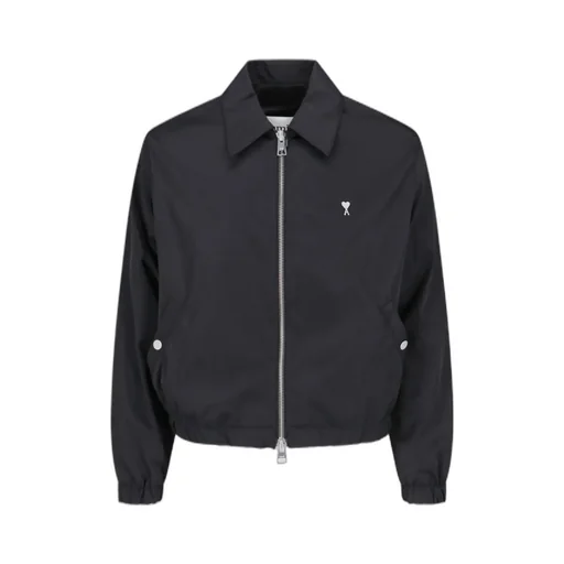 Ami De Coeur Logo-Plaque Zipped Jacket