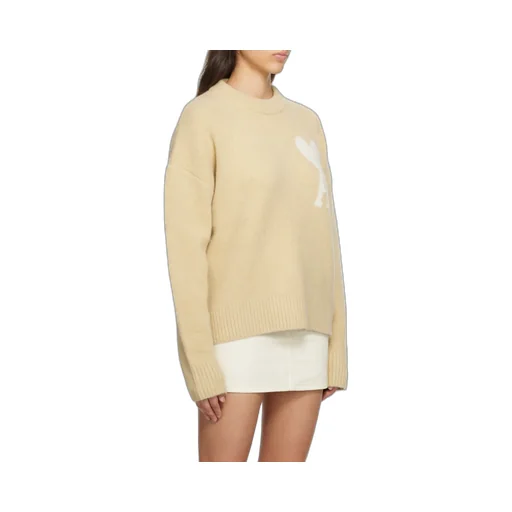 Ami De Coeur Logo Intarsia Knit Jumper