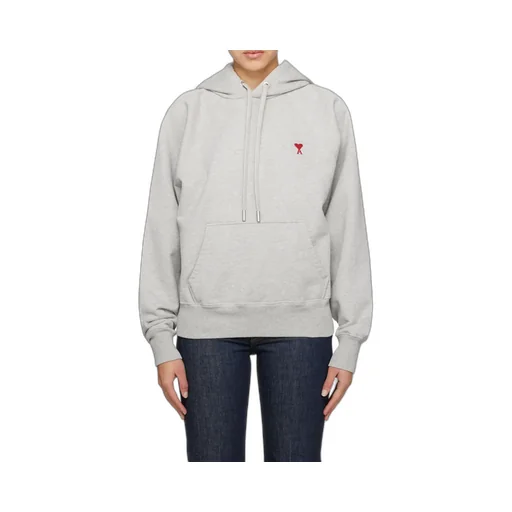 Logo Embroidered Drawstring Hoodie