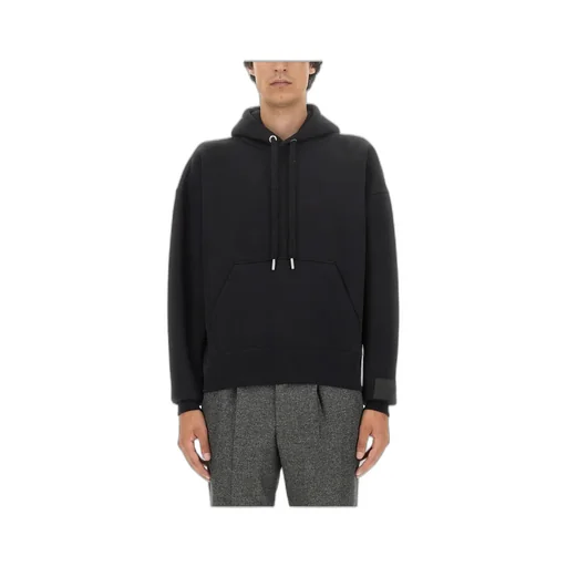 Long-Sleeved Drawstring Hoodie