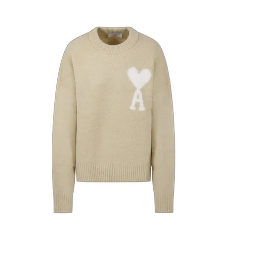 Ami De Coeur Logo Intarsia Knit Jumper
