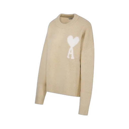 Ami De Coeur Logo Intarsia Knit Jumper