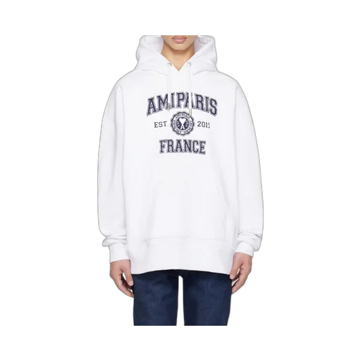 Logo-Printed Long-Sleeved Drawstring Hoodie