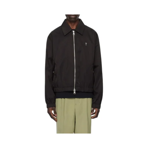 Ami De Coeur Logo-Plaque Zipped Jacket