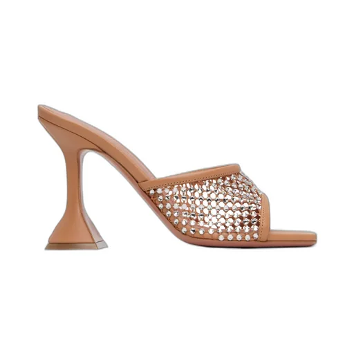 Lupita Crystal Mesh High-Heeled Sandals