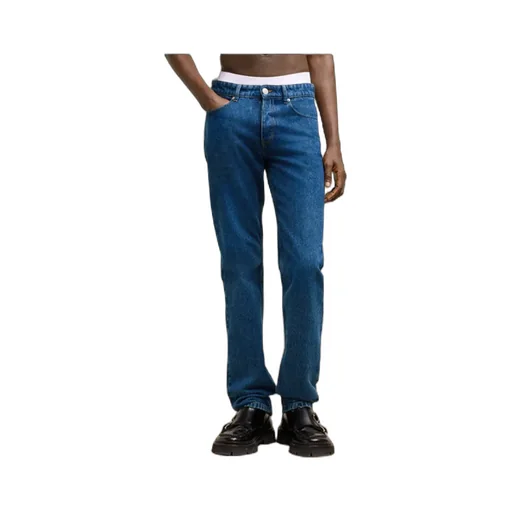 Straight-Leg Slim-Fit Jeans