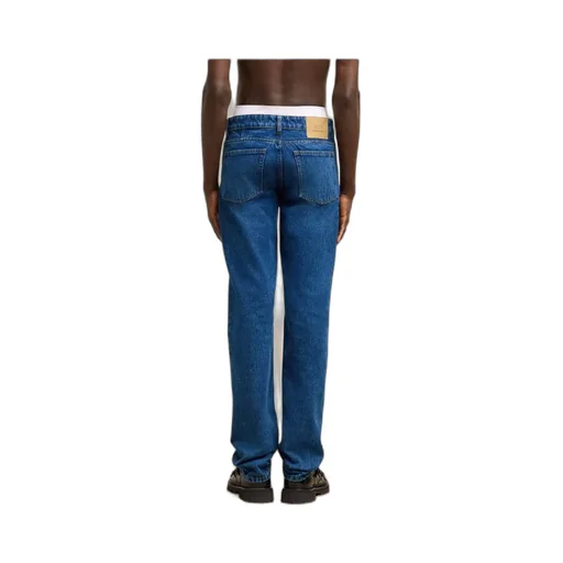 Straight-Leg Slim-Fit Jeans