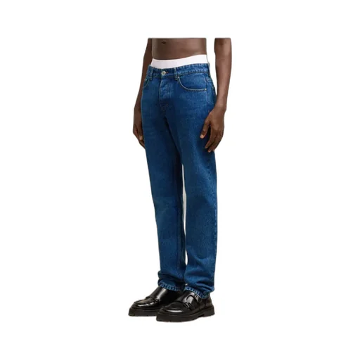 Straight-Leg Slim-Fit Jeans