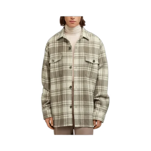 Checked Buttoned-Up Overshirt