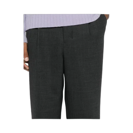 Pleated Tapered-Leg Trousers