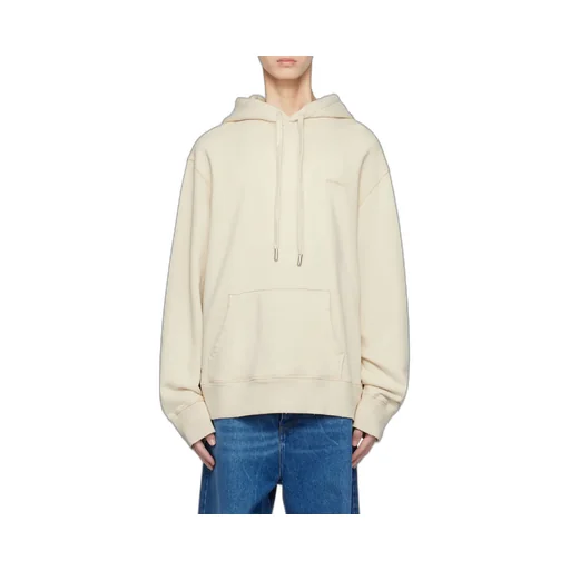 Ami Logo Embroidered Drawstring Hoodie