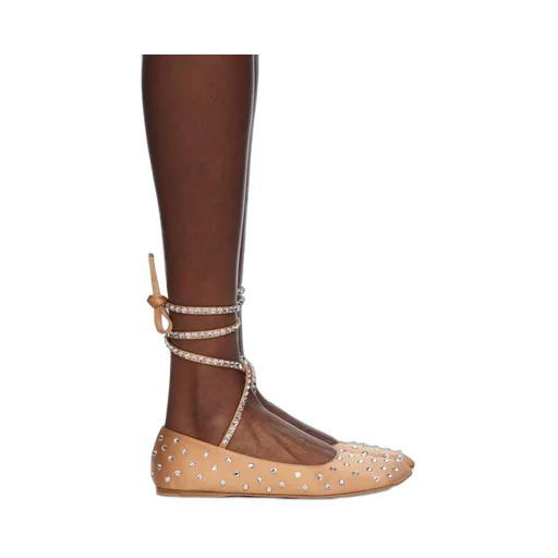Lace-Up Ballet Flats