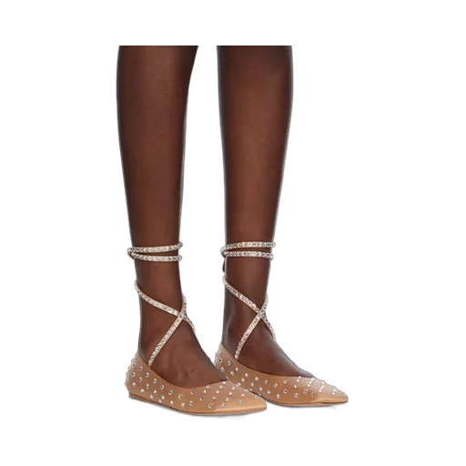 Lace-Up Ballet Flats