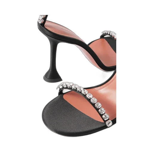 Gigi Crystal-Embellished Heeled Sandals