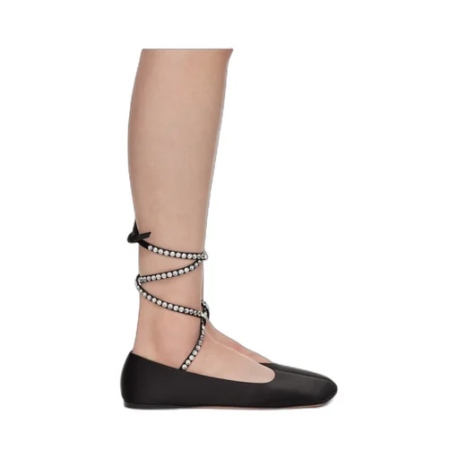Ane Lace Up Ballerina Flats