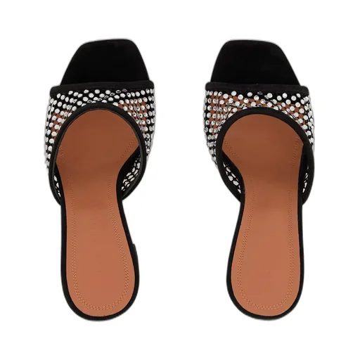 Square Toe High Heel Sandals
