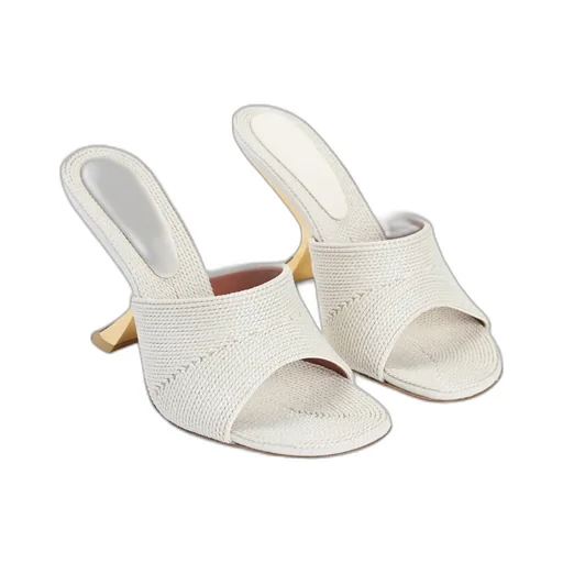 Braided High Heel Sandals