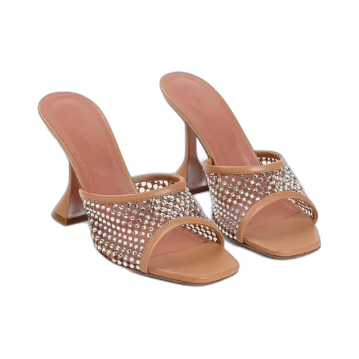 Lupita Embellished Net Slippers