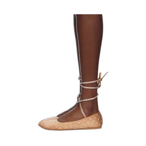 Lace-Up Ballet Flats