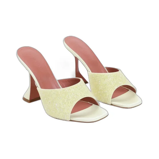 Square Toe High Heel Sandals