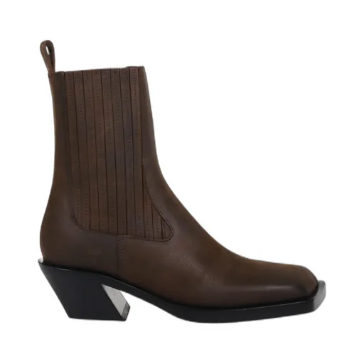 Rear Pull-Ring Short Boots