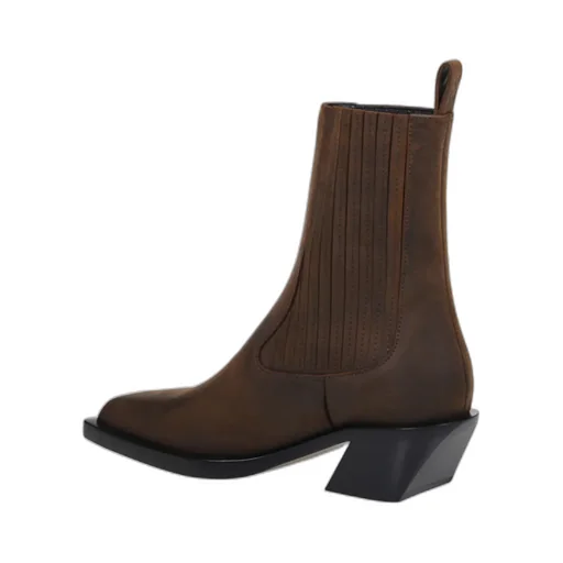 Rear Pull-Ring Short Boots