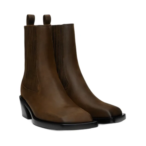 Rear Pull-Ring Short Boots