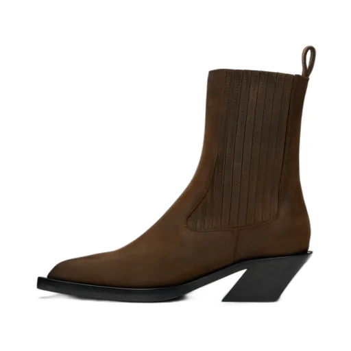 Rear Pull-Ring Short Boots