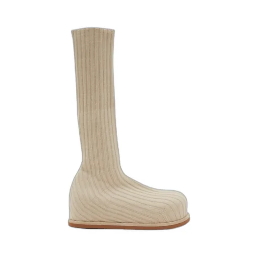 Rib Knitted Boots