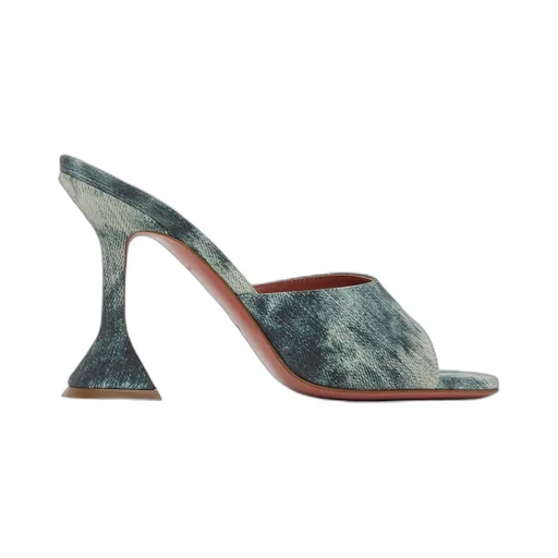 Lupita Square-Toed Heels Sandals