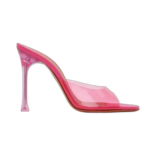 Alexa Glass Slipper Open-Toed Heels Sandals