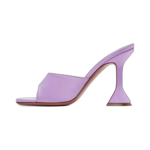 Lupita Square-Toed Heeled Sandals