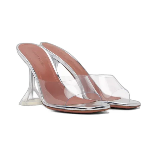 Lupita Glass Open-Toed Heels Sandals
