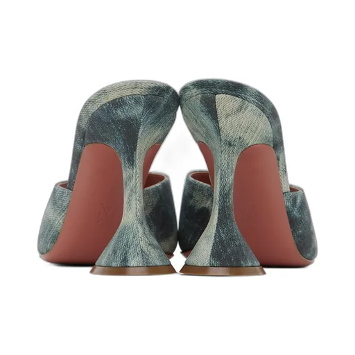 Lupita Square-Toed Heels Sandals